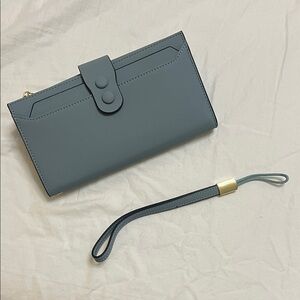 Elegant Blue Women's Clutch Wallet